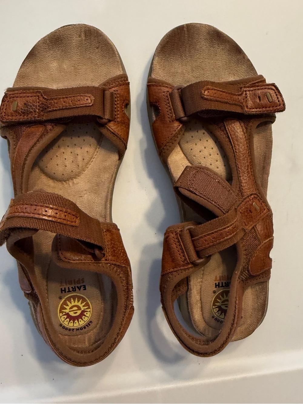 Earth Spirit Adelaide Brown Leather Casual Strap Leather Sandals Womens 8.5 - Picture 2 of 11